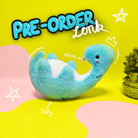 PRE-ORDER | Lonk the fluffy Brontosaurus | limited time